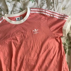 ADIDAS pink originals 3-striped Tee Mens Tshirt